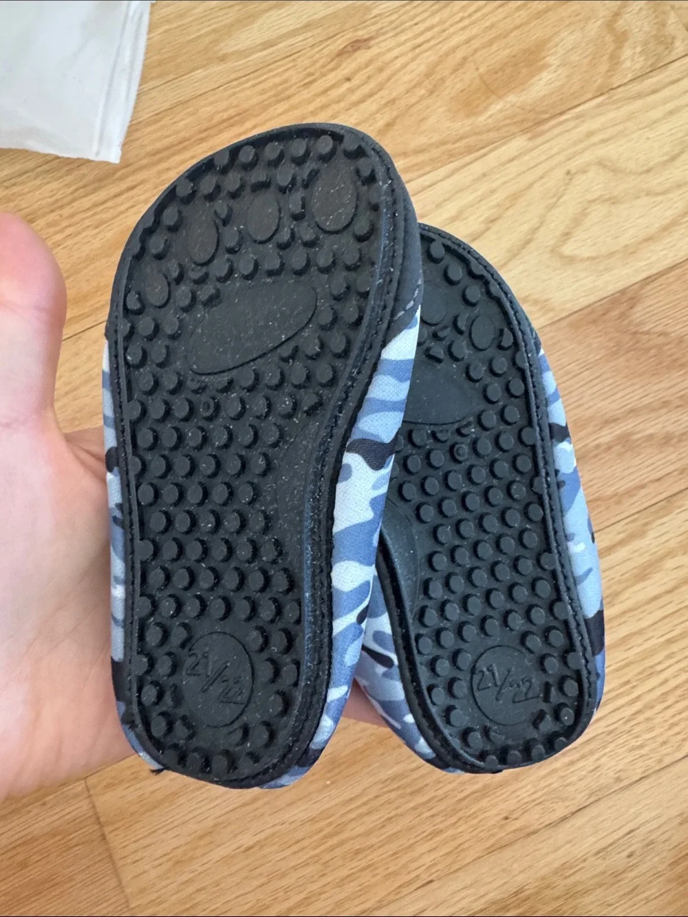 Kids Blue Camo Slip-On Water Shoes - Unbranded